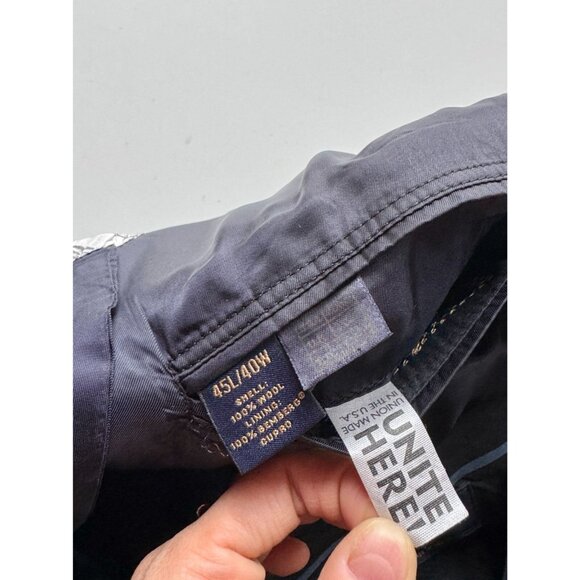 BROOKS BROTHERS 1818 Madison Navy Blue Pinstripe Wool Suit, Size 45L/40W - Picture 15 of 16